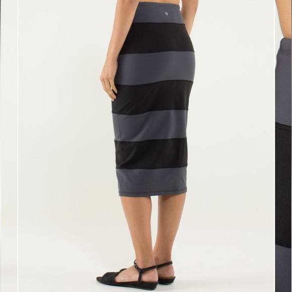 NWOT Lululemon Yoga Over Skirt Coal / Black | Sz 6 | Rare | Vintage | Midi Skirt - Picture 3 of 13